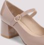 Stuart Weitzman Moderne Mary Jane Pomp Brown Dames - Thumbnail 5