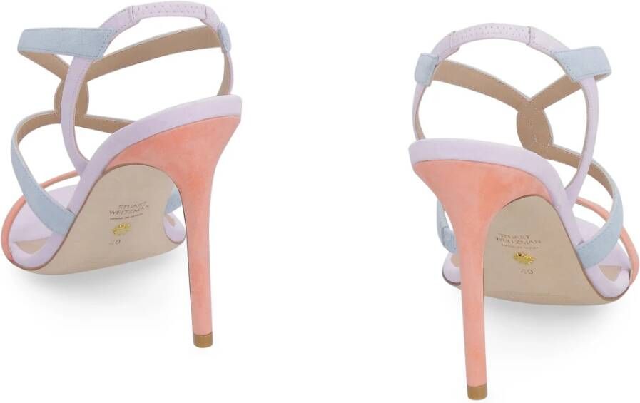 Stuart Weitzman Elegante Suede Stiletto Hak Sandalen