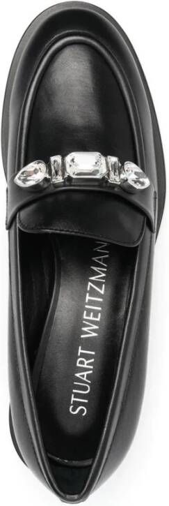 Stuart Weitzman Elegante Zwarte Pendant Loafer