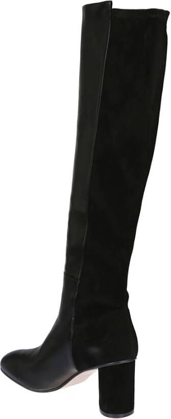 Stuart Weitzman Eloise75Black Ankle Boots Zwart Dames