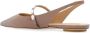 Stuart Weitzman Emilia Pearlita slingback platte schoenen Beige Dames - Thumbnail 6