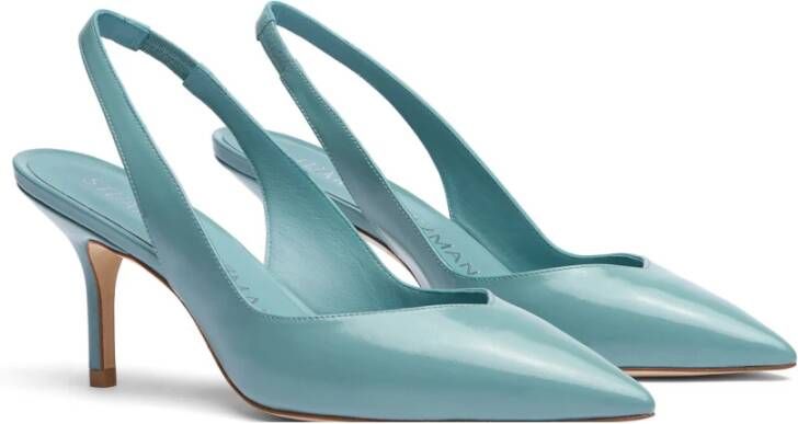 Stuart Weitzman EVA 75 Slingback Stijlvolle en elegante hakken Green Dames