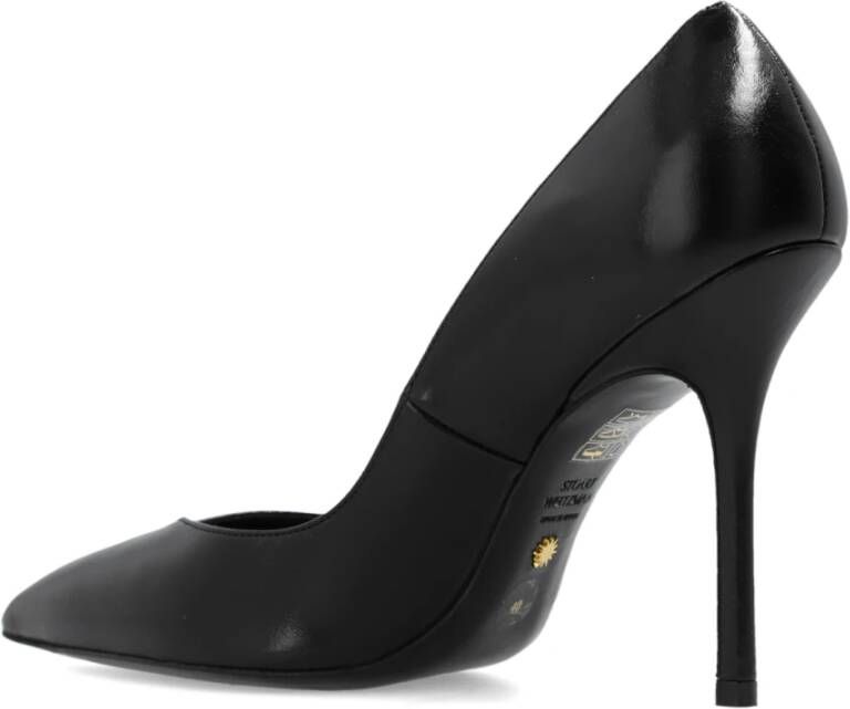 Stuart Weitzman Eva leren stiletto pumps Black Dames