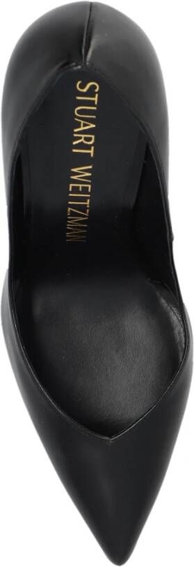 Stuart Weitzman Eva leren stiletto pumps Black Dames