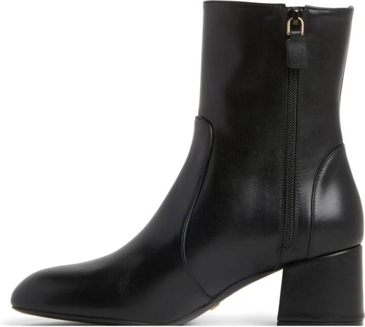 Stuart Weitzman Flareblock Zip Bootie Hak Enkellaarzen White Dames