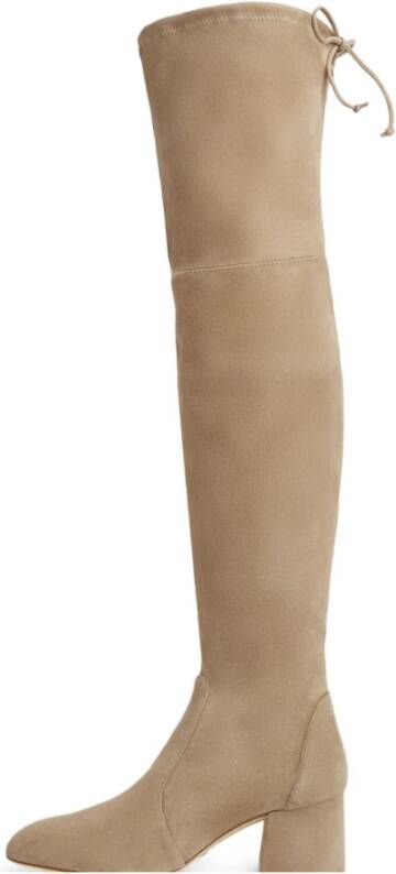 Stuart Weitzman Flareland Stretch Over-the-Knee Boot Black Dames