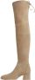 Stuart Weitzman Flareland Over-de-Knie Laars Beige Dames - Thumbnail 3