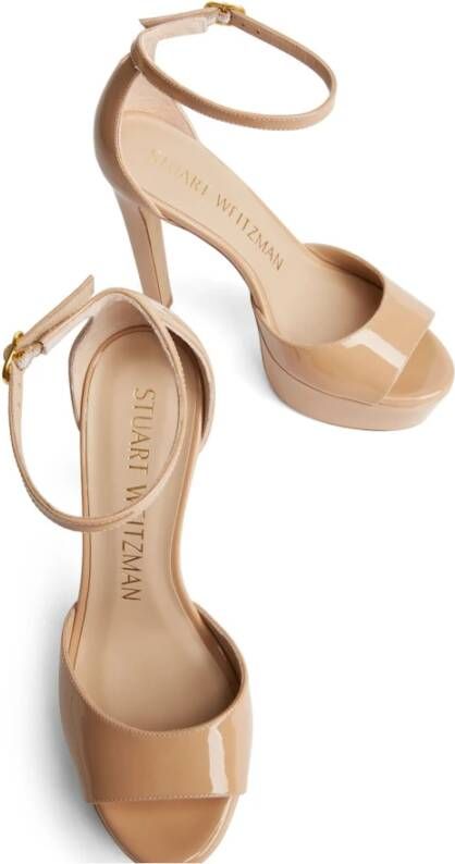 Stuart Weitzman Flat Sandals Beige Dames