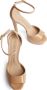 Stuart Weitzman Glamoureuze DiscoPlatform Sandaal Beige Dames - Thumbnail 8