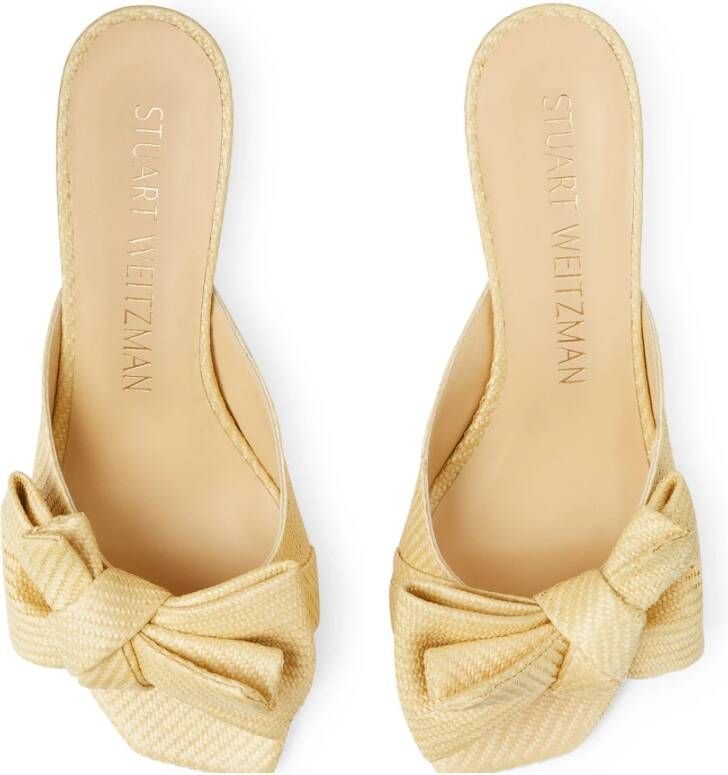 Stuart Weitzman Flat Sandals Beige Dames