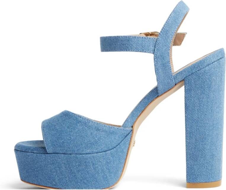 Stuart Weitzman Flat Sandals Blauw Dames