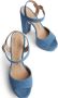 Stuart Weitzman Gedurfd Denim Platform Sandaal Blue Dames - Thumbnail 4