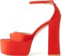 Stuart Weitzman Extravagante Proporties Platform Sandaal Red Dames - Thumbnail 2