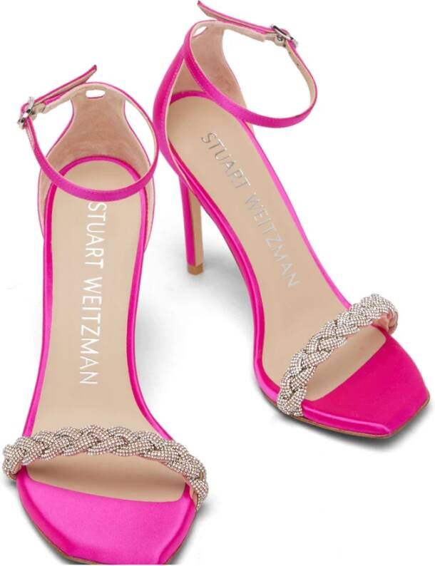 Stuart Weitzman Flat Sandals Roze Dames