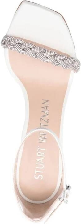Stuart Weitzman Flat Sandals White Dames