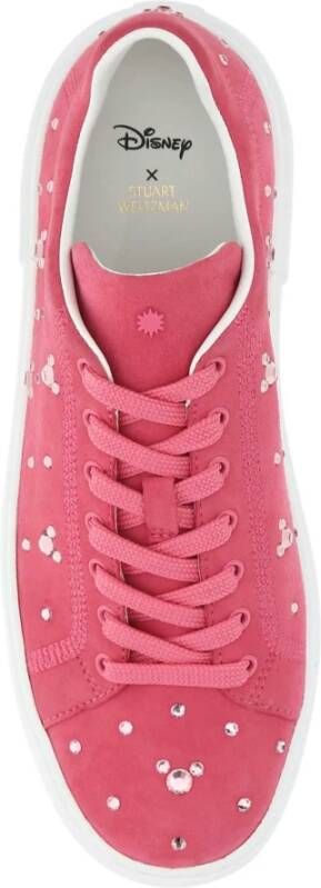 Stuart Weitzman Fuchsia suede sneakers Roze Dames