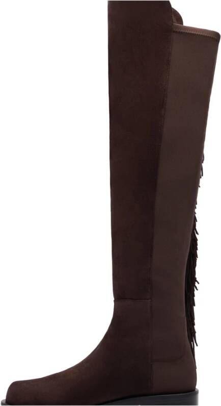 Stuart Weitzman Gedurfde Kristalfranjestart Brown Dames