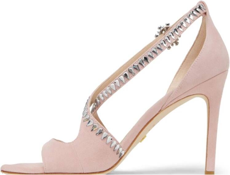 Stuart Weitzman Gemcut 100 Cut-Out Sandal Roze Dames