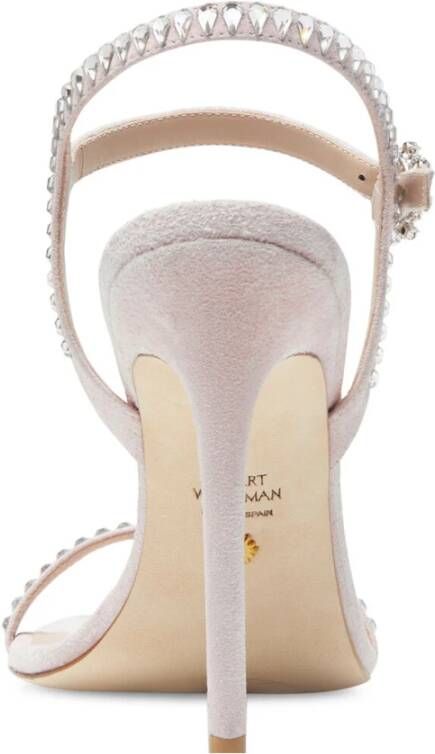 Stuart Weitzman Gemcut 100 Sandal Beige Dames