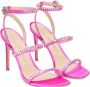 Stuart Weitzman Gemcut 100 Kristal Strappy Sandaal Pink Dames - Thumbnail 2