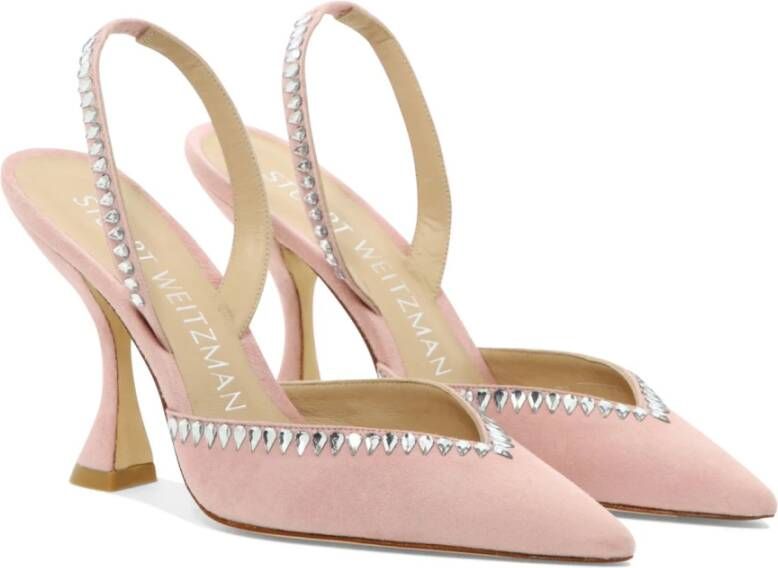 Stuart Weitzman Pumps & high heels Gemcut Xcurve 100 Slingback Pump in roze - Foto 6