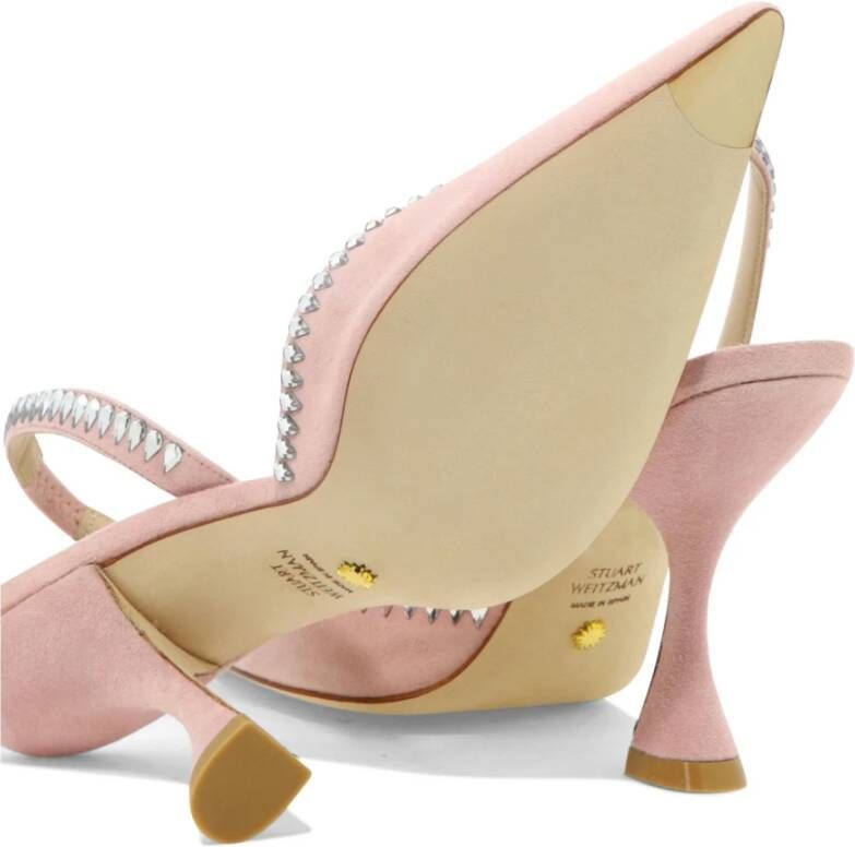 Stuart Weitzman Pumps & high heels Gemcut Xcurve 100 Slingback Pump in roze - Foto 8