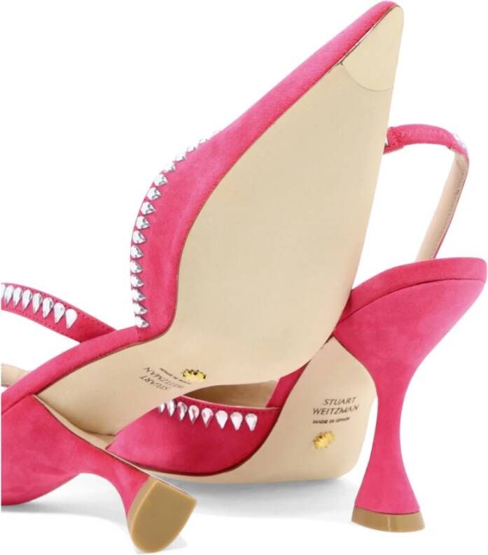 Stuart Weitzman Pumps & high heels Gemcut Xcurve 100 Slingback Pump in roze - Foto 9