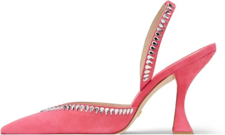 Stuart Weitzman Gemcut Xcurve 100 Slingback Pump Roze Dames