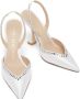 Stuart Weitzman Gemcut Xcurve 100 Slingback Pump White Dames - Thumbnail 4