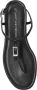 Stuart Weitzman Hoge hakken Georgie T-Strap in zwart - Thumbnail 3
