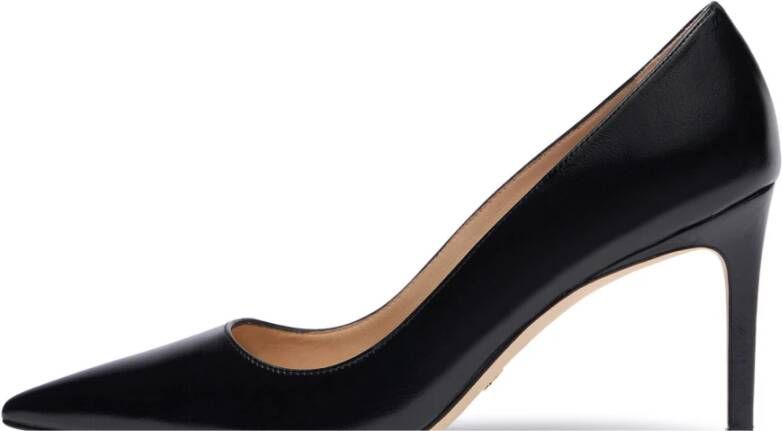 Stuart Weitzman Gepolijste puntige pump Black Dames