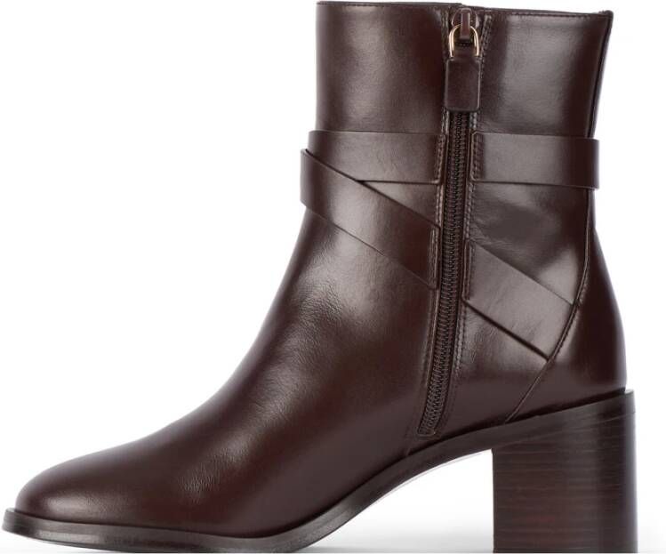 Stuart Weitzman Gespronken Ritssluiting Bootie Brown Dames