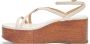 Stuart Weitzman Geweven Sleehak Sandaal Beige Dames - Thumbnail 3