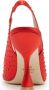 Stuart Weitzman Glam Xcurve 100 Slingback Pumps Rood Dames - Thumbnail 3