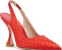 Stuart Weitzman Kristal Puntige Neus Slingback Pumps Red Dames - Thumbnail 4