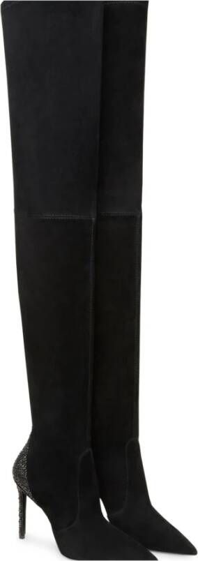 Stuart Weitzman Glamoureuze Ultrastuart Royale 100 Boot Black Dames