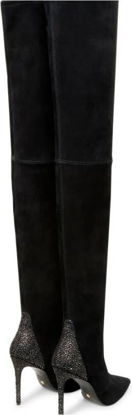 Stuart Weitzman Glamoureuze Ultrastuart Royale 100 Boot Black Dames