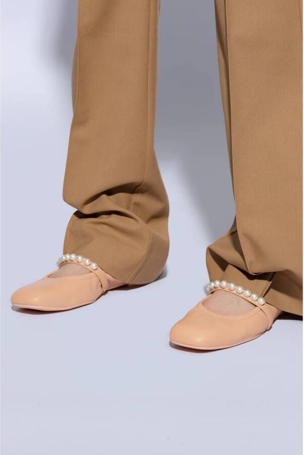 Stuart Weitzman Gouden ballerinas Pink Dames