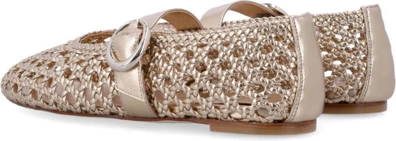 Stuart Weitzman Gouden Gesloten Mary Jane Schoenen