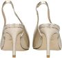 Stuart Weitz Gouden Leren Puntige Neus Sandalen - Thumbnail 2