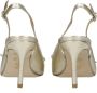 Stuart Weitz Gouden Leren Sandalen met Gespsluiting - Thumbnail 2