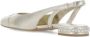 Stuart Weitzman Gouden leren slingback platte schoenen Beige Dames - Thumbnail 4