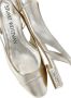 Stuart Weitzman Gouden leren slingback platte schoenen Beige Dames - Thumbnail 6