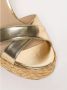 Stuart Weitz Gouden Sandalen met Enkelbandje en Hak - Thumbnail 2