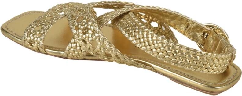Stuart Weitzman Gouden Sandalen voor Vrouwen