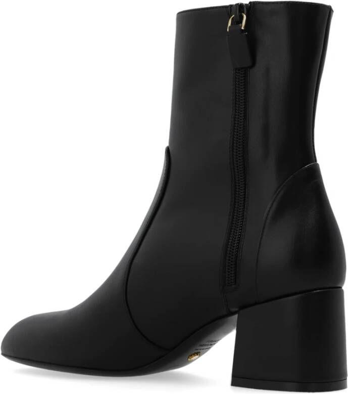Stuart Weitzman Flareblock Zip Bootie Hak Enkellaarzen White Dames - Foto 8
