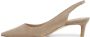 Stuart Weitzman Verhoog je look met de Stuart 50 Slingback Pump Beige Dames - Thumbnail 3