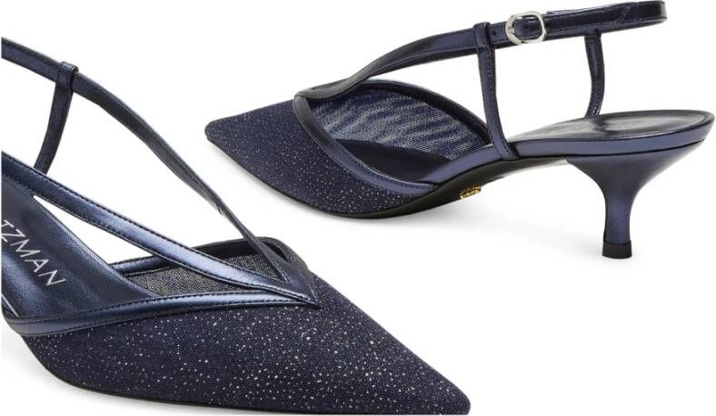 Stuart Weitzman Heeled Mules Blauw Dames