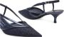 Stuart Weitzman Sparkle Mesh Slingback Hak Muiltje Blue Dames - Thumbnail 4