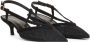 Stuart Weitzman Sprankelende Mesh Slingback Hakken Black Dames - Thumbnail 2